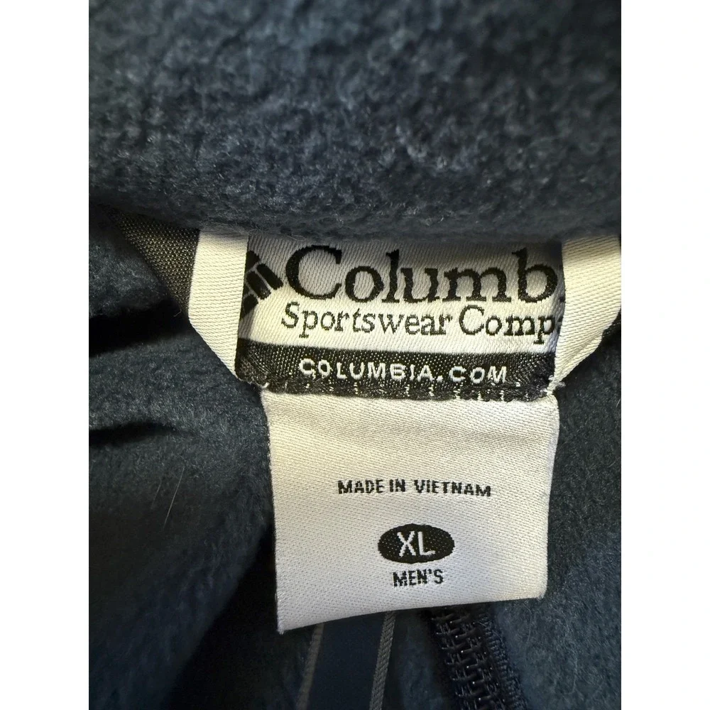 COLUMBIA Mount Grant - Men's Fleece Full Zip Blue‎ Jacket - Size X-Large